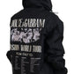 Dolce & Gabbana Black Printed Nylon Hooded Bomber Jacket