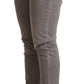 Acht Light Gray Washed Cotton Slim Fit Denim Jeans