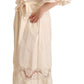PINK MEMORIES Off White Short Sleeves Maxi A-line Wrap Dress