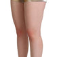 Dolce & Gabbana Metallic Gold Cotton Mid Waist Hot Pants Shorts
