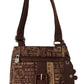 WAYFARER Brown Printed Logo Shoulder Crossbody Purse Bag