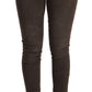 Acht Brown Cotton Slim Fit Denim Low Waist Jeans