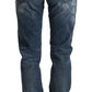 Dolce & Gabbana Blue Distressed Denim BOYFRIEND Skinny Jeans