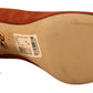 Dolce & Gabbana Brown Suede Leather Block Heels Pumps Shoes
