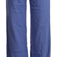 P.A.R.O.S.H. Blue High Waist Viscose Straight Wide Leg Pants