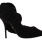 Dolce & Gabbana Black Stretch Socks Knee High Booties Shoes
