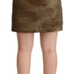 Boutique Moschino Black Gold A-line Above Knee Casual Skirt