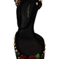Dolce & Gabbana Black Embellished Ankle Strap Heels Sandals Shoes