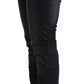 Acht Black Washed Cotton Low Waist Slim Fit Denim Jeans