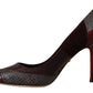 Dolce & Gabbana Multicolor Exotic Leather Heels Pumps Shoes