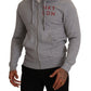 Hackett Gray Full Zip Hooded Cotton Sweatshirt Sweater