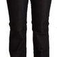 Costume National Black Cotton Low Waist Skinny Jeans