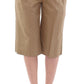 Dolce & Gabbana Beige Solid Cotton Shorts Pants