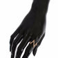 Nialaya Pink Gold 925 Silver Womens Clear Ring