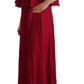 PLEIN SUD Orchid Silk Sleeveless Long Maxi Ruffle Shift Dress