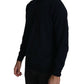 MILA SCHÖN Dark Blue Crewneck Pullover 100% Wool Sweater