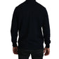 MILA SCHÖN Dark Blue Crewneck Pullover 100% Wool Sweater
