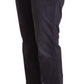 Jucca Black Low Waist Folded Hem Flared Cropped Pants