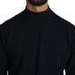 MILA SCHÖN Dark Blue Crewneck Pullover 100% Wool Sweater