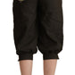 GF Ferre Brown Viscose Cropped Harem Pants