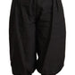 GF Ferre Black Viscose Cropped Harem Pants