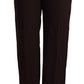 Patrizia Pepe Black High Waist Straight Formal Pants