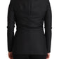 Costume National Black Long Sleeves Double Breasted Jacket
