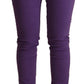 CYCLE Purple Cotton Low Waist Skinny Casual Jeans