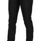 Costume National Black Low Waist Skinny Casual Denim Jeans