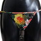 Dolce & Gabbana Black Floral Beachwear Swimsuit Bottom Bikini