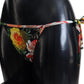 Dolce & Gabbana Black Floral Beachwear Swimsuit Bottom Bikini