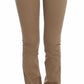 Costume National Beige Straight Leg Denim Pants Stretch Jeans
