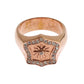 Nialaya Pink Gold 925 Silver Authentic Clear Ring