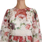 Dolce & Gabbana Multicolor Floral Silk Maxi A-Line Shift Dress