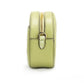 Michael Kors Jet Set Glam Light Sage Leather Front Pocket Oval Crossbody Handbag