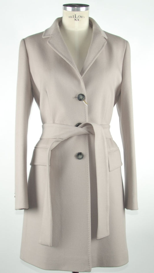 Made in Italy Gray Wool Jackets & Coat