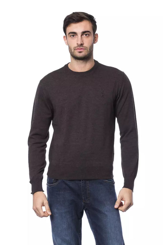 Billionaire Italian Couture Brown Merino Wool Sweater