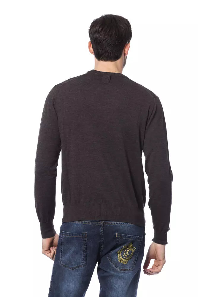 Billionaire Italian Couture Brown Merino Wool Sweater