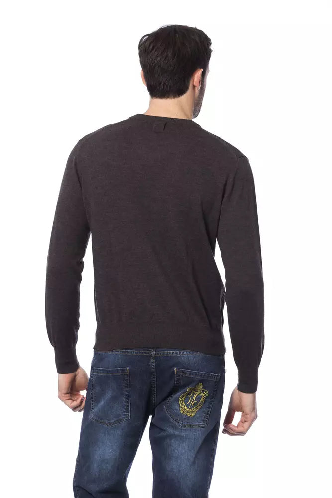 Billionaire Italian Couture Brown Merino Wool Sweater