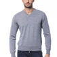 Billionaire Italian Couture Gray Merino Wool Sweater