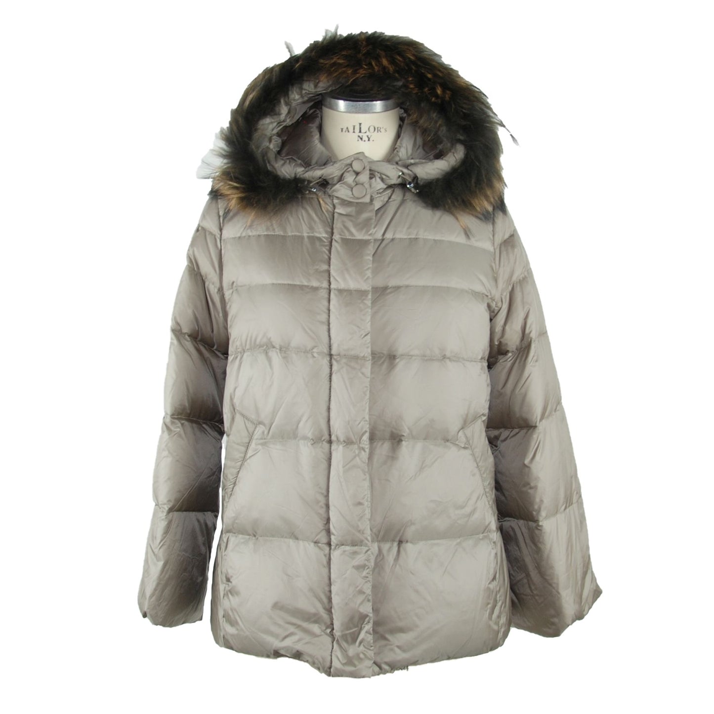 Emilio Romanelli Gray Polyamide Jackets & Coat