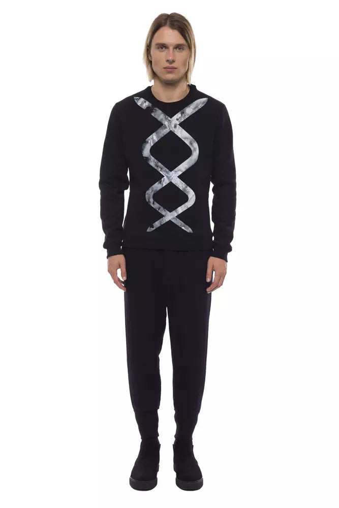 Nicolo Tonetto Black/White Cotton Sweater