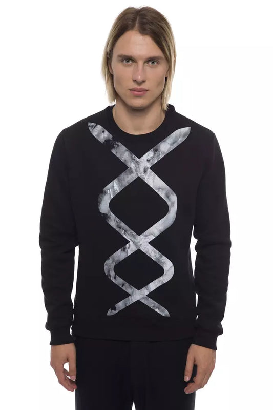 Nicolo Tonetto Black/White Cotton Sweater