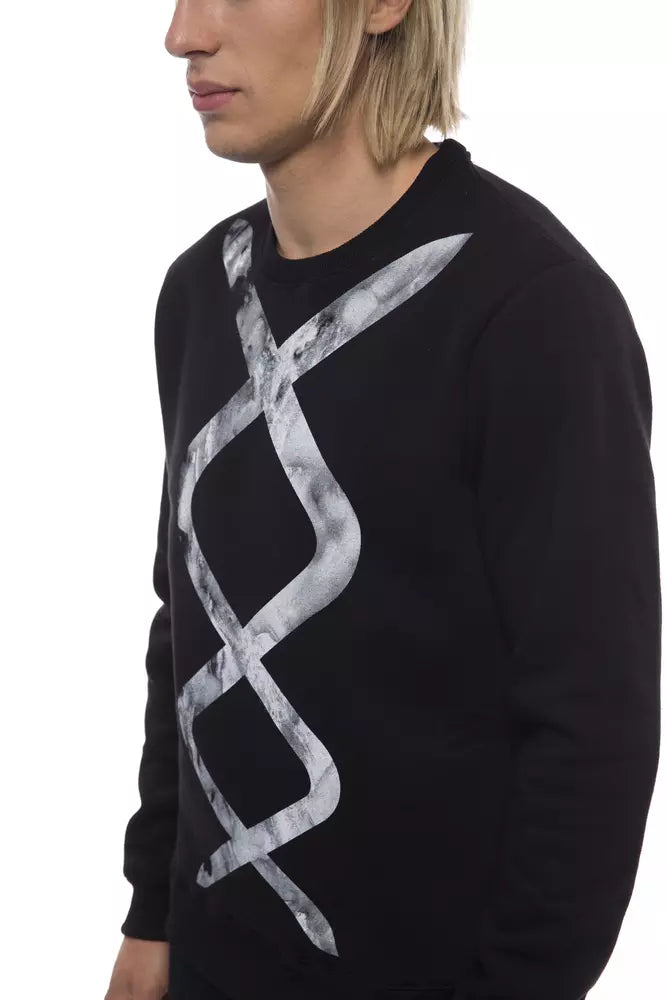 Nicolo Tonetto Black/White Cotton Sweater