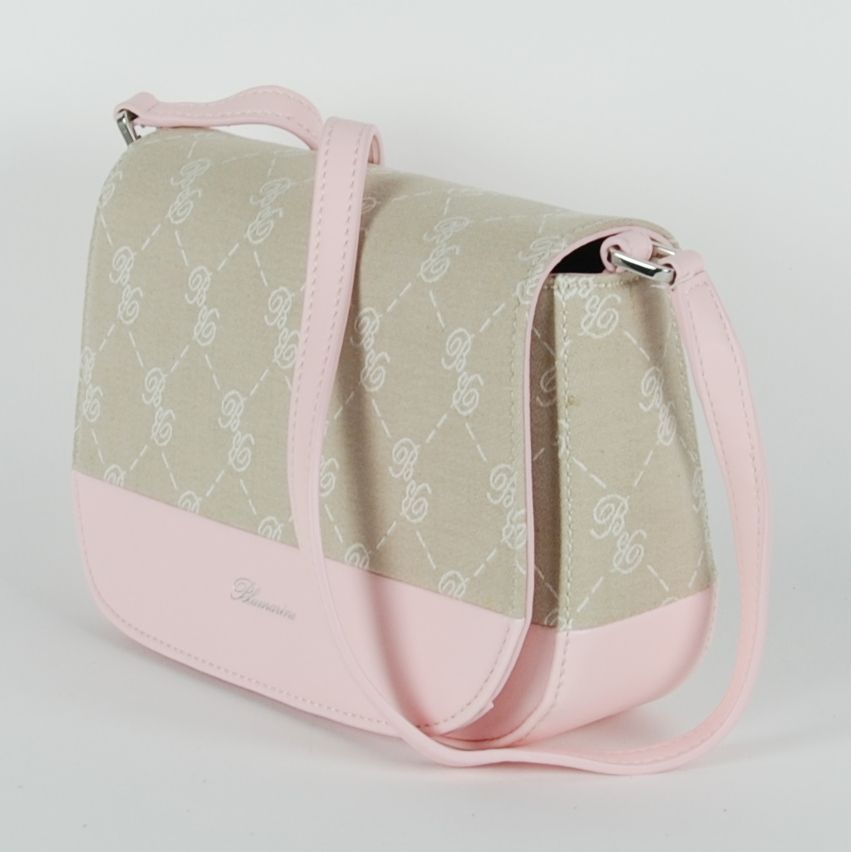 Blumarine Pink Cotton Crossbody Bag