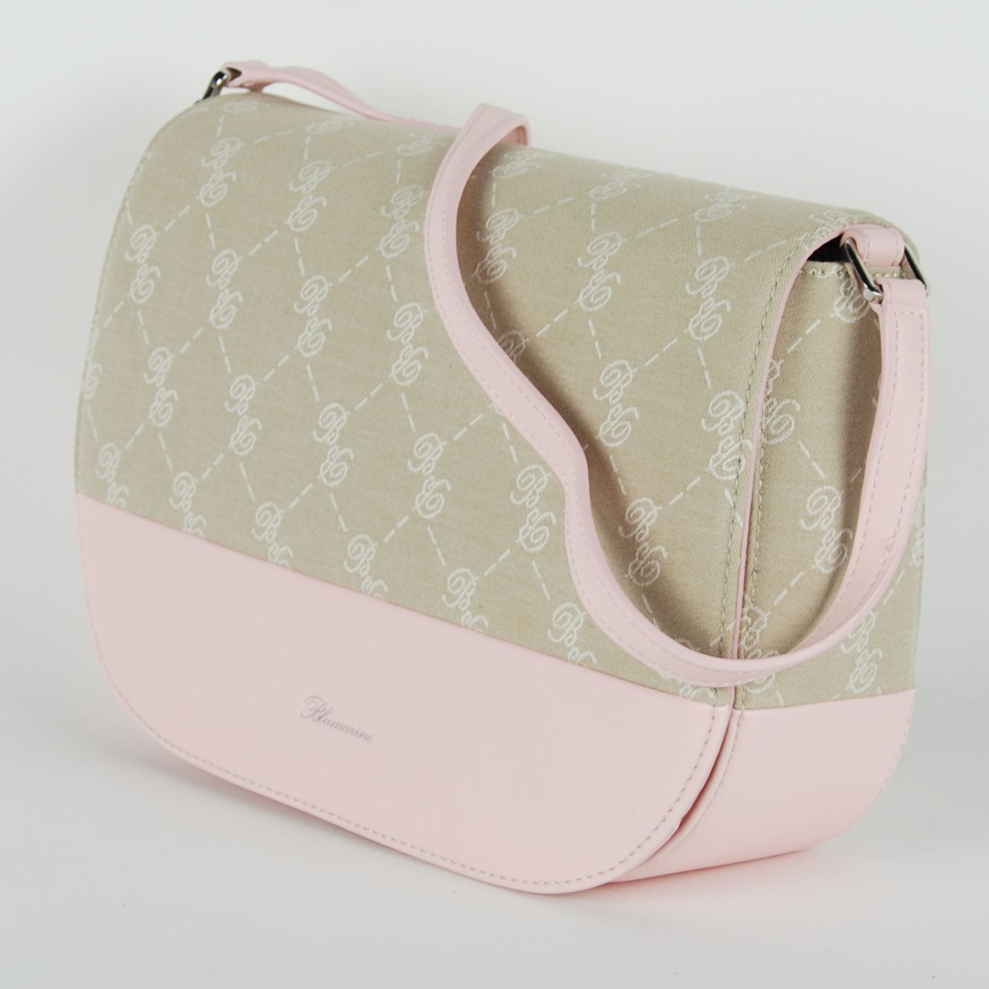 Blumarine Pink Cotton Crossbody Bag