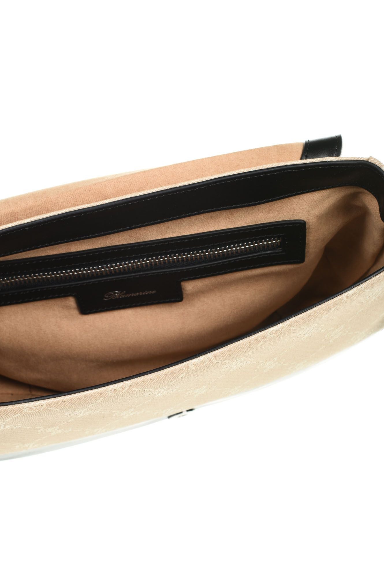 Blumarine Black Cotton Crossbody Bag