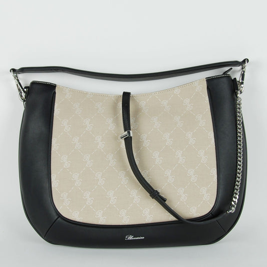Blumarine Black Cotton Handbag