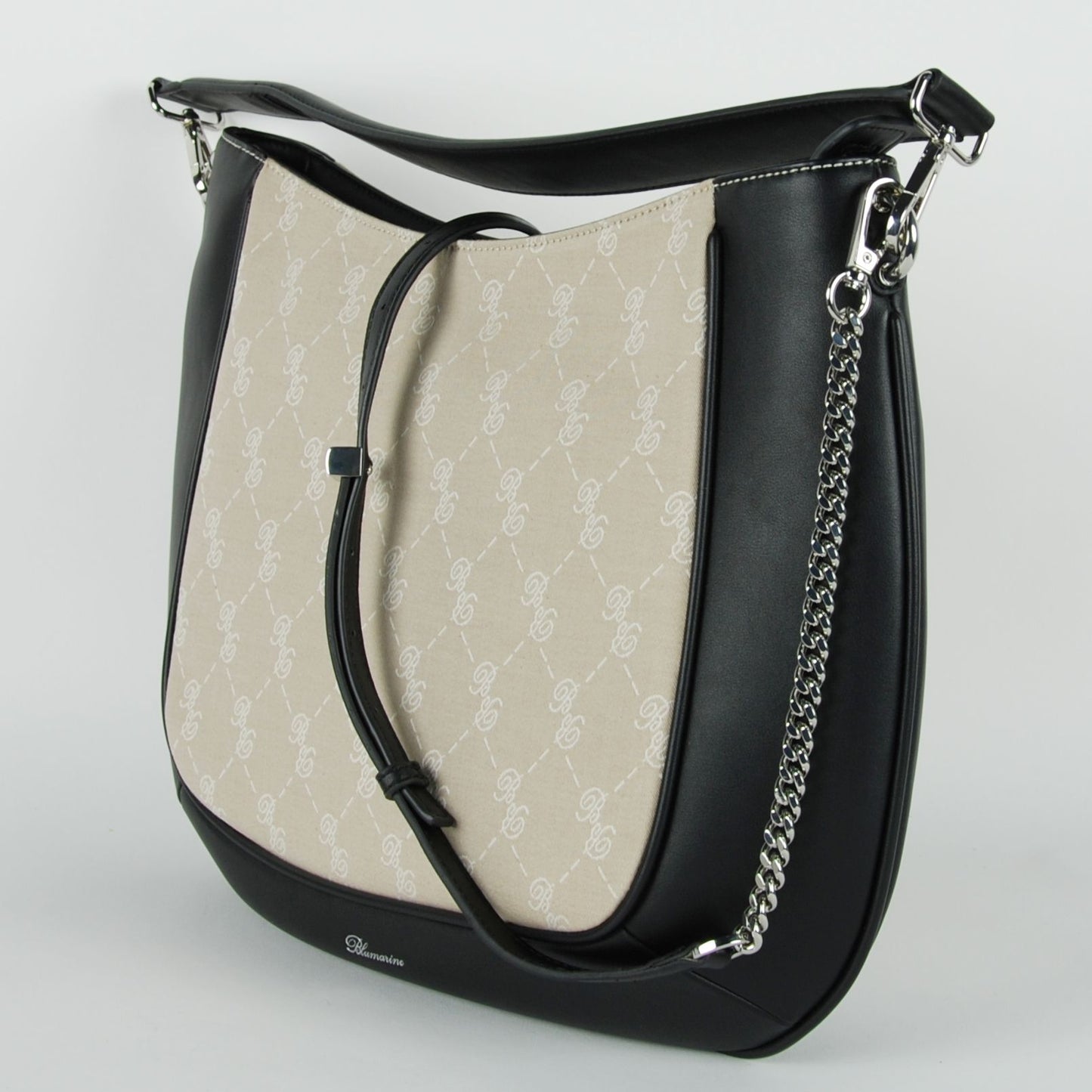 Blumarine Black Cotton Handbag