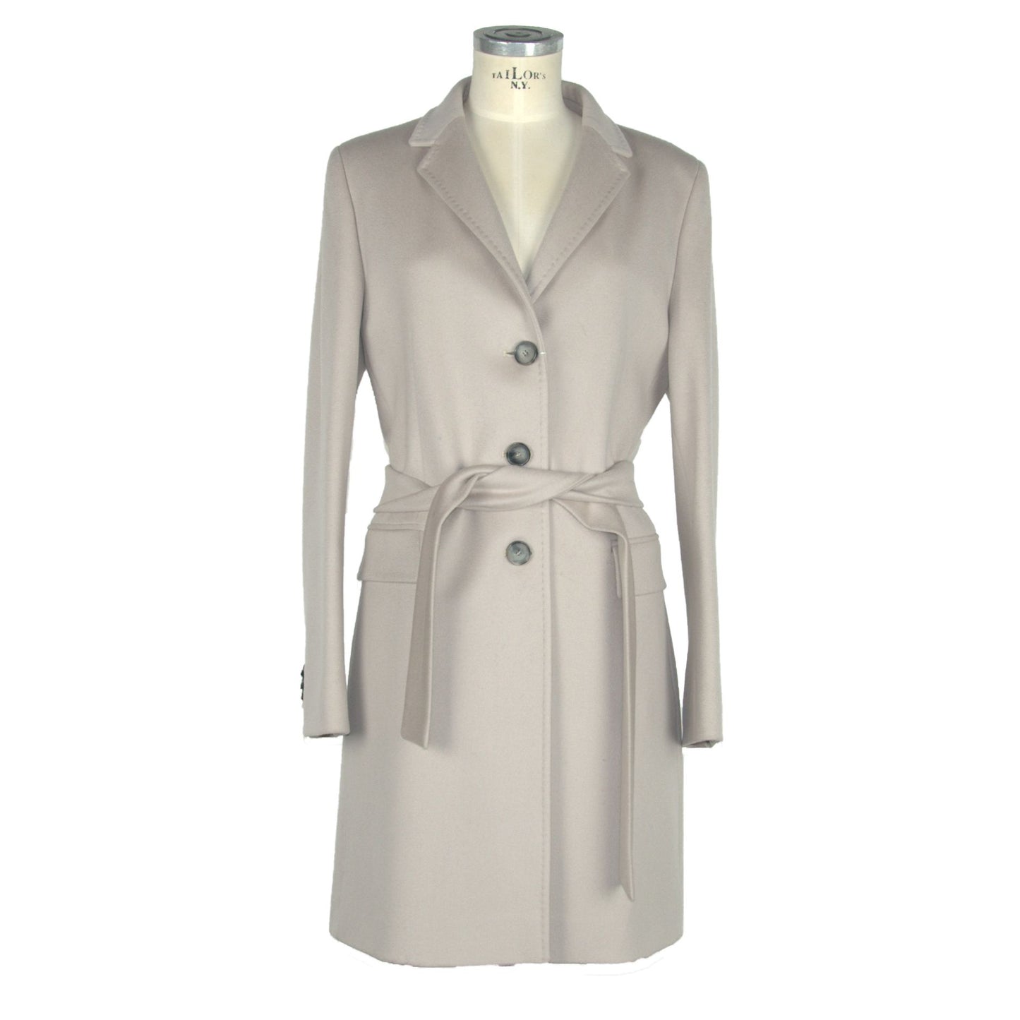Made in Italy Beige Wool Jackets & Coat